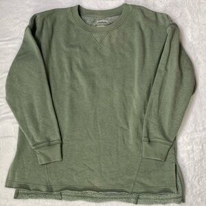 American Eagle Ahh-Amazingly Soft Oversized Sweatshirt Olive Green Women’s M EUC